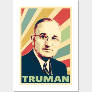 Harry S Truman Vintage Colors Posters and Art